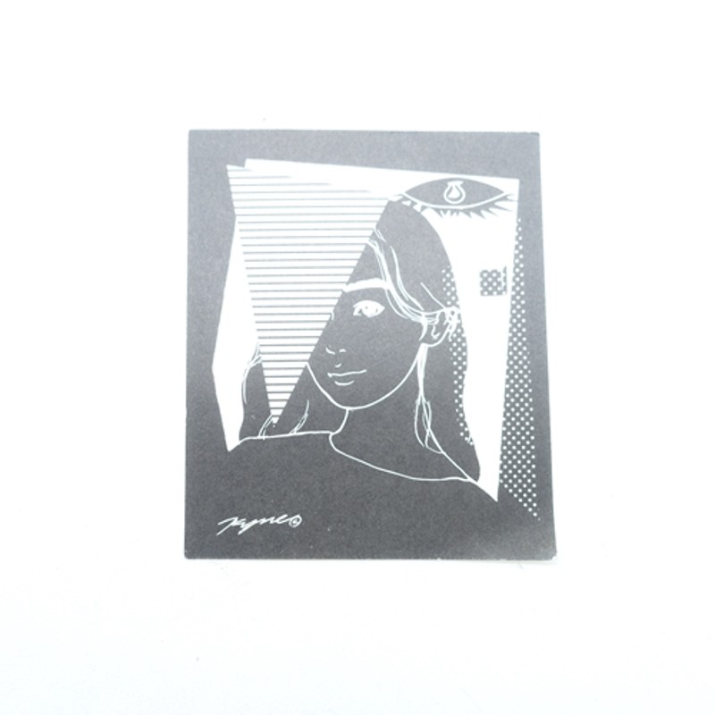 KYNE GIRL STICKER [BLACK] キネ ガール ステッカー ブラック シール