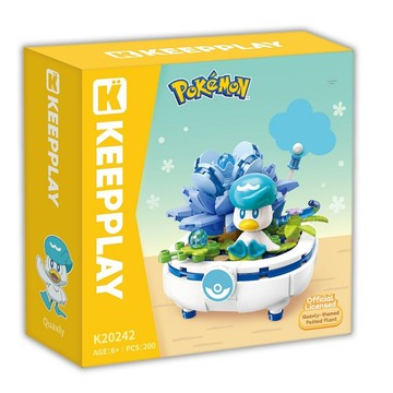 Keepplay積木 寶可夢 盆栽系列積木 潤水鴨