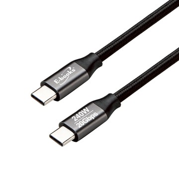 XA66 USB4鋁製240W 20Gbps C to C  + 4K影音四合一快充傳輸線-2M