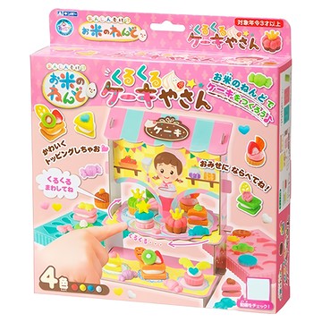 GINCHO 銀鳥 轉轉蛋糕屋米黏土 400g/22x24.5x5cm  轉轉蛋糕屋  1組