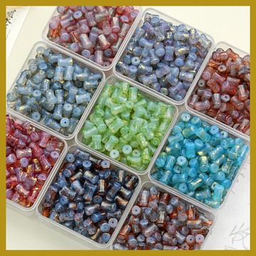 （20顆/包）仿玉珠琉璃珠竹節散珠 diy材料配件 串珠材料 串珠材料包 珠珠材料 手串材料