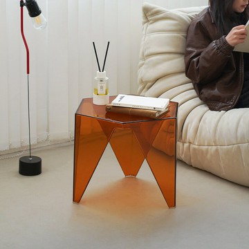 【含稅/免運】 亞克力創意透明邊幾角幾家用小戶型客廳沙發茶幾網紅ins風小桌子