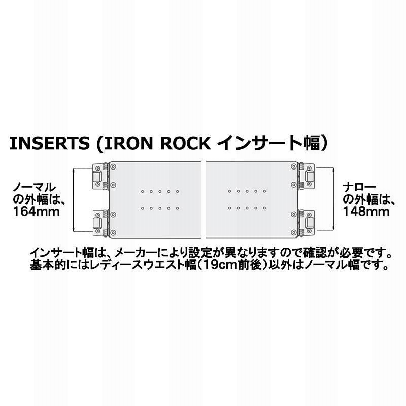 IRON ROCK ミディアム アルペンスノーボード プレート-