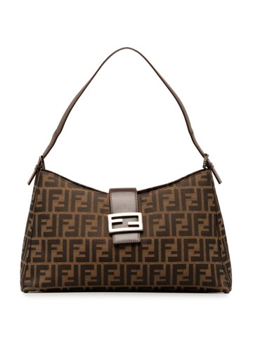 Fendi Pre-Owned - 2000-2010 Zucca shoulder bag - women - Canvas - One Size - Brown