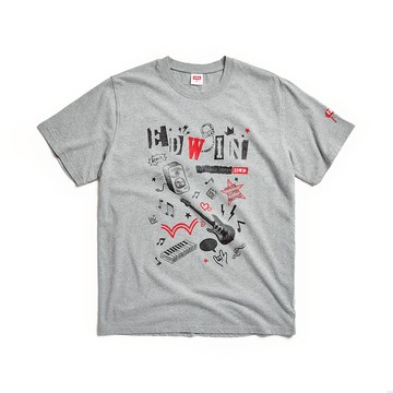 EDWIN｜EDGE｜男裝｜搖滾元素塗鴉印花短袖T恤