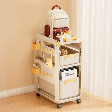 【AOTTO】多功能抽屜式三層收納置物推車(AS-206)