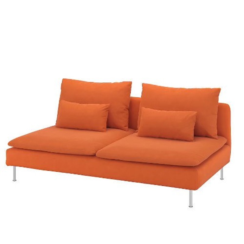 IKEA ソーデルハムン　ソファーカバー　オレンジ替えカバー