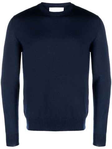Ballantyne - crew-neck fine-knit jumper - men - Wool - 54 - Blue