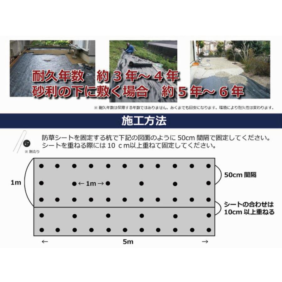 草よけシート 1mx50m ブラック 雑草防止被覆 防草シート