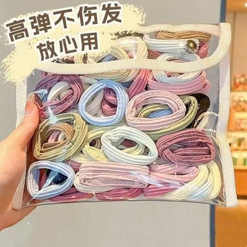 ⭐免運臺灣有貨⭐2025新款多巴胺髮繩頭髮髮圈皮筋加粗高彈力馬尾丸子頭繩