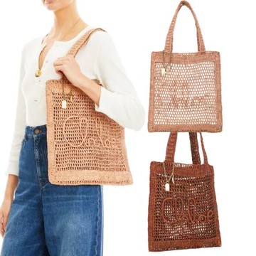 CHLOE 蔻依 2025新款 Summer Banana拉菲草編包-3色可選