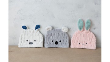 CB Japan 動物造型超細纖維浴帽 - 小貓粉