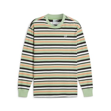 PUMA 流行系列Downtown 180條紋薄長T恤 男女共同