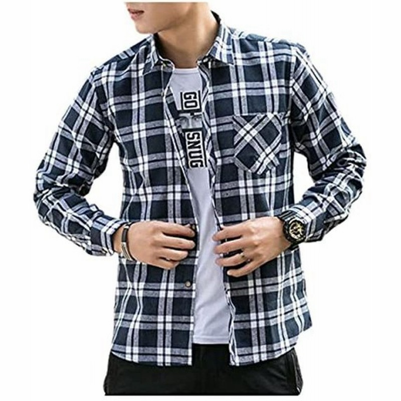 ベンケ チェックシャツ シャツ 長袖 オシャレ カジュアル 春 秋 チェック柄 ネルシャツ イージーシャツ ロング シャツ トップス ベーシ 通販 Lineポイント最大0 5 Get Lineショッピング