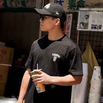 【NBA Store限定發售】NBA 在地ICON 短袖上衣 珍珠奶茶 黑