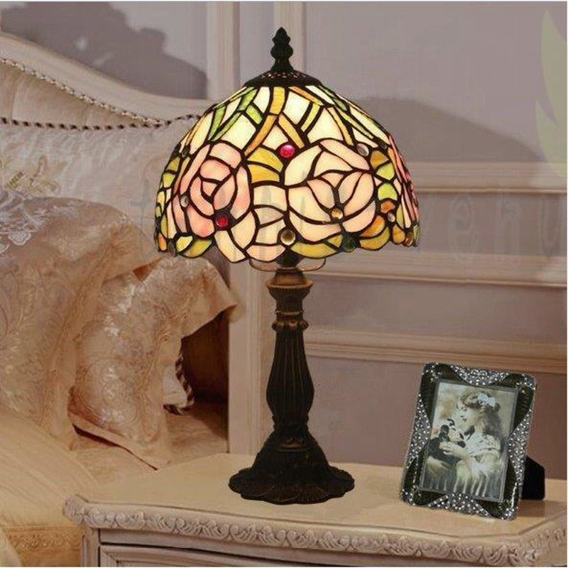 適当な価格 卓上ライト ステンドグラス LED インテリアランプ ガラス