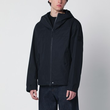 Navy blue cotton zip-up jacket