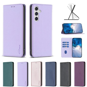 皮革暗磁掀蓋套 磁吸插卡 翻蓋皮套適用 三星 Galaxy A17 A56 A36 A26 A16 5G 手機殼