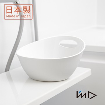 日本岩谷Iwatani RETTO一體簡約圓形浴室舀水盆