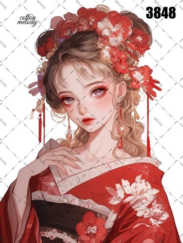 original sticker no.3848 人物貼紙 原創貼紙 原創人物貼紙 裝飾貼紙 cotton melody