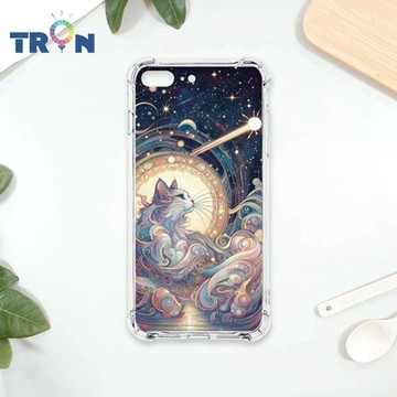 TRON IPhone 7/8 PLUS 夏夜流星與貓系列 四角防摔 軟殼 手機殼