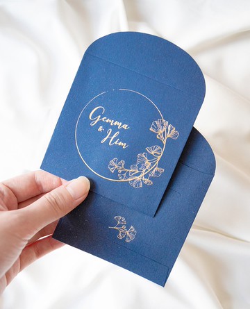 【客製化】銀杏燙金正方形利是封100入