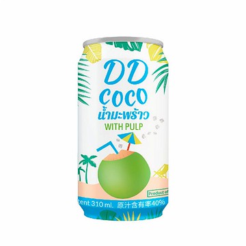泰國 DD果粒椰子汁(310ml)【小三美日】空運禁送 DS019047 解渴 消暑 清涼 椰子水