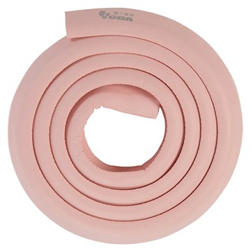 YODA 優的寶貝 DIY泡棉防撞條加厚款 雙層泡棉網狀纖維材質 附贈3M雙面膠400CM SGS檢驗合格  粉膚  1個  3.5 x 1.2 x 205CM