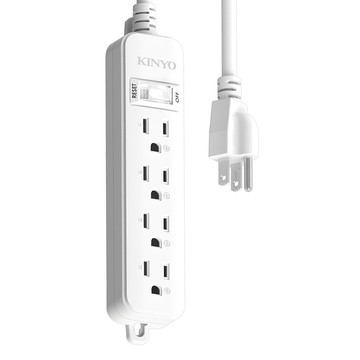 Kinyo 1開4插安全延長線 NSD314 9呎  195mm  單色  1個