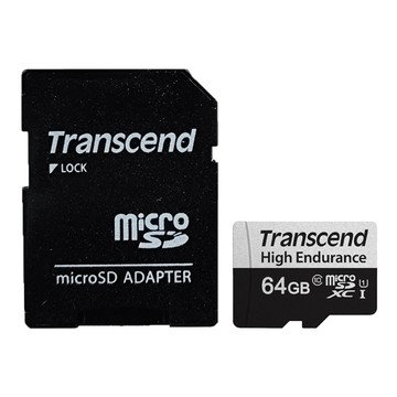 Transcend 創見 USH-1 350V 高耐用記憶卡 監控/錄影適用  64GB  1張