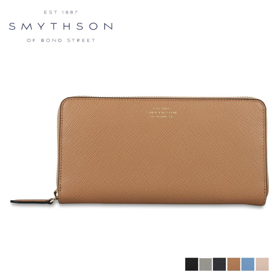 SMYTHSON スマイソン Panama ジップ二つ折りウォレット 二つ折り財布