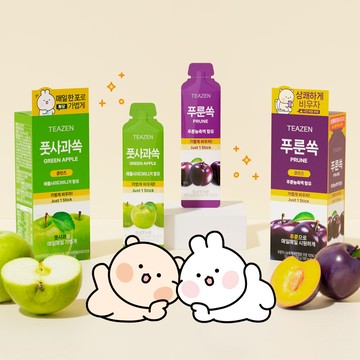 Teazen Prune Ssok 5 Sticks Set (+Seal Stickers)