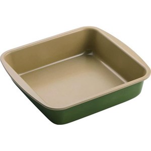 貝印B-nat棕櫚蠟不沾方形蛋糕模18x18cm 綠DL7108