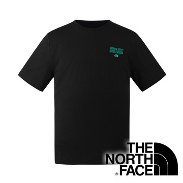 【THE NORTH FACE 美國】男圓領短袖棉T恤『黑』NF0A8GW0 戶外 露營 登山 健行 休閒 時尚 旅遊 短袖 上衣