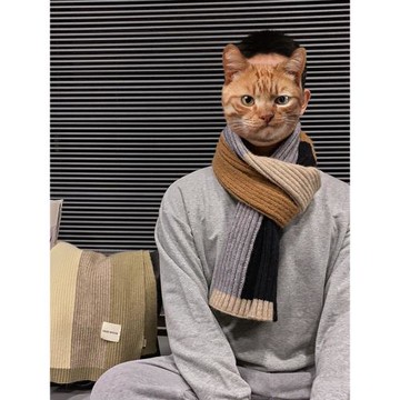 冬季加厚保暖男生日禮物百搭圍巾