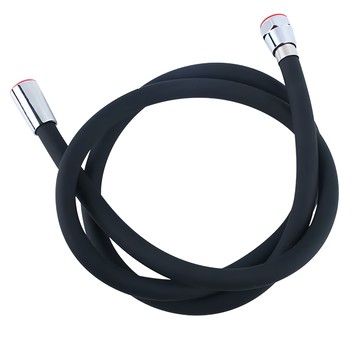 bebehome 加厚防爆矽膠蓮蓬頭軟管 四分通用  1.5m  黑色