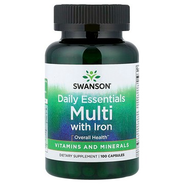 Swanson, Daily Essentials Multi，100 粒膠囊