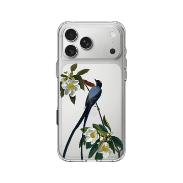 iPhone 17 Pro Max Clear Case（相機按鈕） 透明 - The British Library - 美洲鳥譜 ‧ 叉尾霸鶲