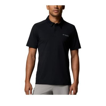 Columbia 哥倫比亞 男款-超防曬UPF50酷涼快排短袖POLO衫- Diamond Peak Pro Polo-黑色(UAE85290BK/KS)