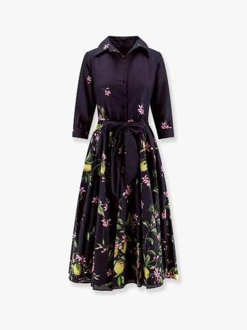 Spritz cotton chemisier dress with multicolor print - LAVI - gender_Woman