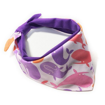 狗狗專屬名領巾-客製化(中小型犬)-海豚