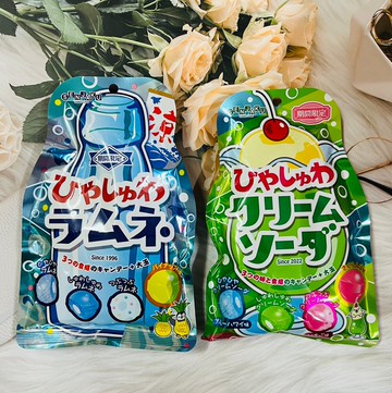 潼漾小舖 日本 kasugai 春日井 清涼冰淇淋蘇打風味糖/清涼汽水風味糖 71g 兩種口味