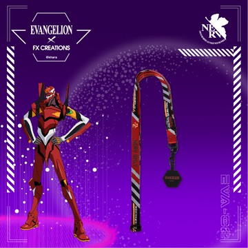 【EVA新世紀福音戰士】貳號機 手機背帶(附掛片) EVA243005-89