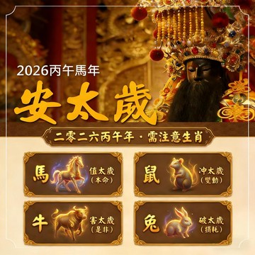 【茅山正統馬年安太歲✨】為犯太歲生肖護航 消災解厄 化太歲 化煞解厄補財庫、納吉補運程 值年星君專護佑 保整年順順利利