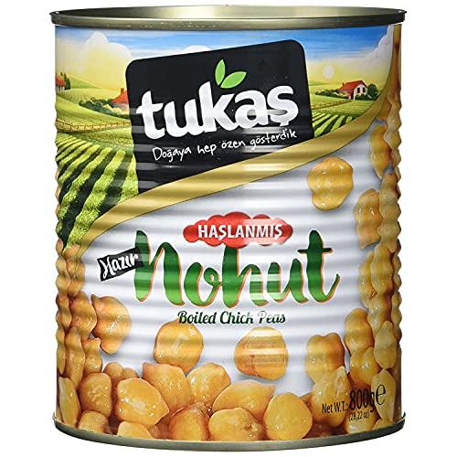 Tukasひよこ豆の水煮800g Tukas Boiled Chickpeas (Can) 800 gr
