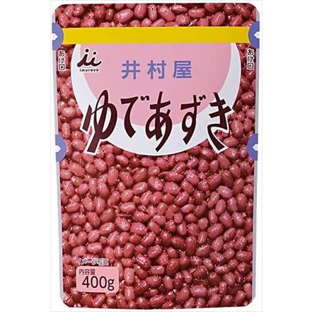 送料無料 井村屋 ゆであずき 400gパウチ×20袋