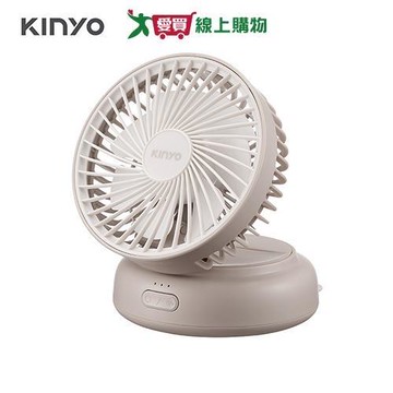 KINYO 多功能擺頭充電風扇 UF-4320【愛買】