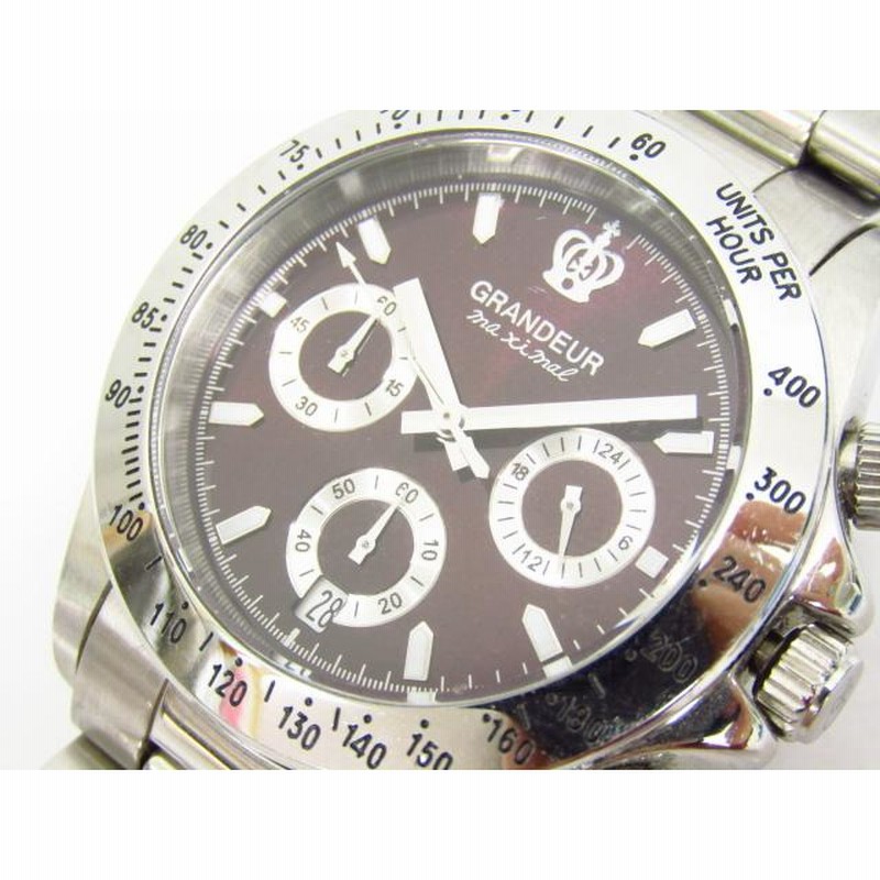 Grandeur Resevo クォーツ腕時計 グランドール GRANDEUR 腕時計 メンズ 男性 日本製 MADE IN