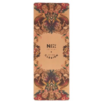 CLESIGN Cork Yoga Mat 瑜珈墊 Flowering Elephants 68x185cm 100%軟木+天然橡膠  5mm  1個