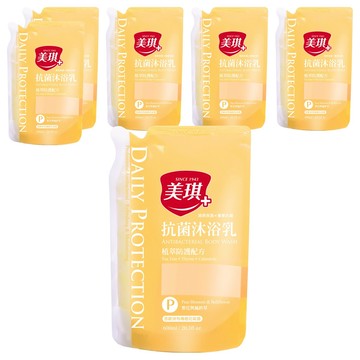 美琪 抗菌沐浴乳 梨花與風鈴草 補充包  600ml  6包